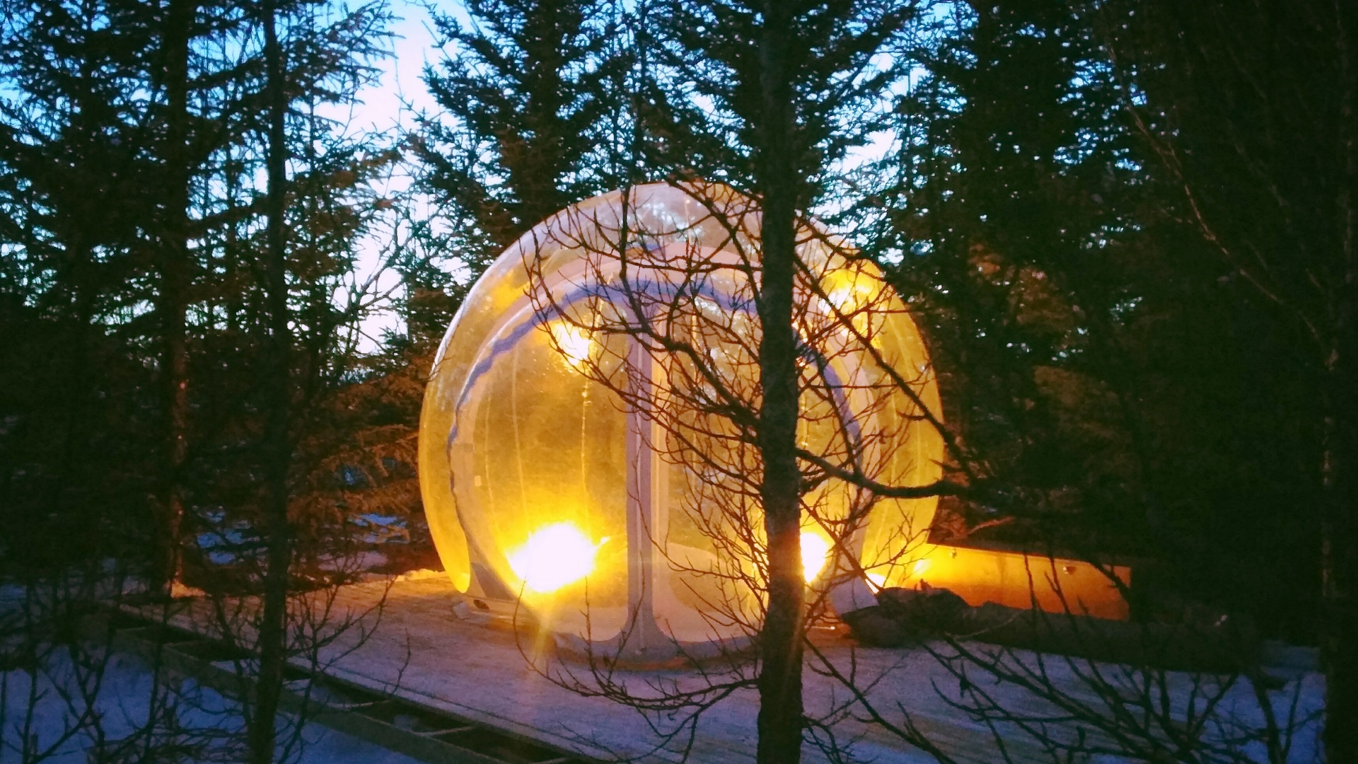sleeping pods in Iceland.